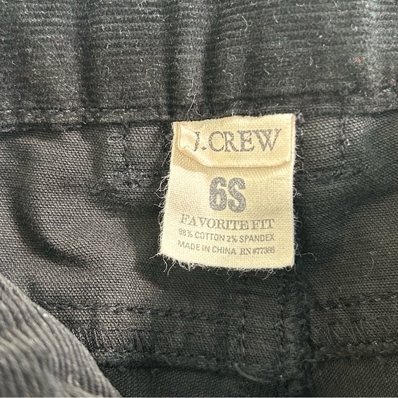 J.Crew J.Crew Black Corduroy Mid-Rise Favorite Fit Pants Size 6. - Picture 8 of 8
